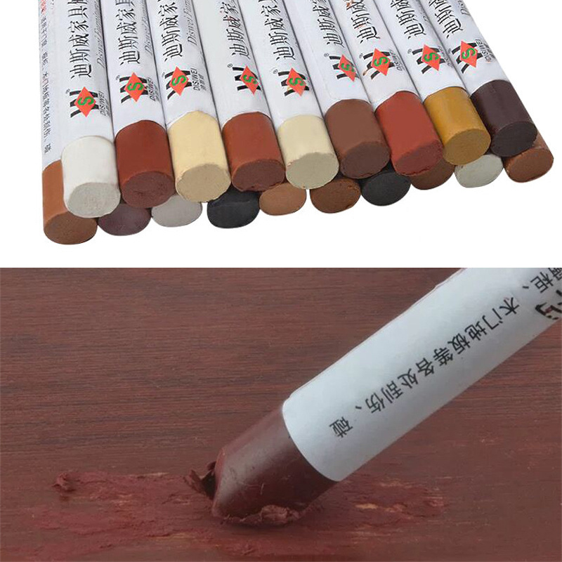 Wood Filler Stick - 1PC ที่มีสีสันซ่อมเฟอร์นิเจอร์ Wax Crayon เฟอร์นิเจอร์ชั้นไม้ Filler