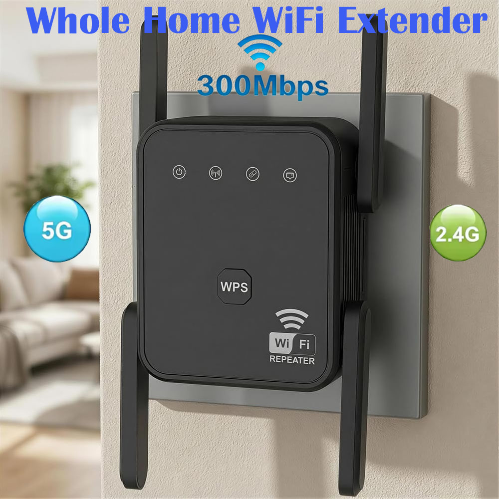Home Improvement And Hardware - เครื่องขยายสัญญาณไวไฟรุ่นใหม่ ปี 2026 ความเร็ว 300Mbps 2.4GHz