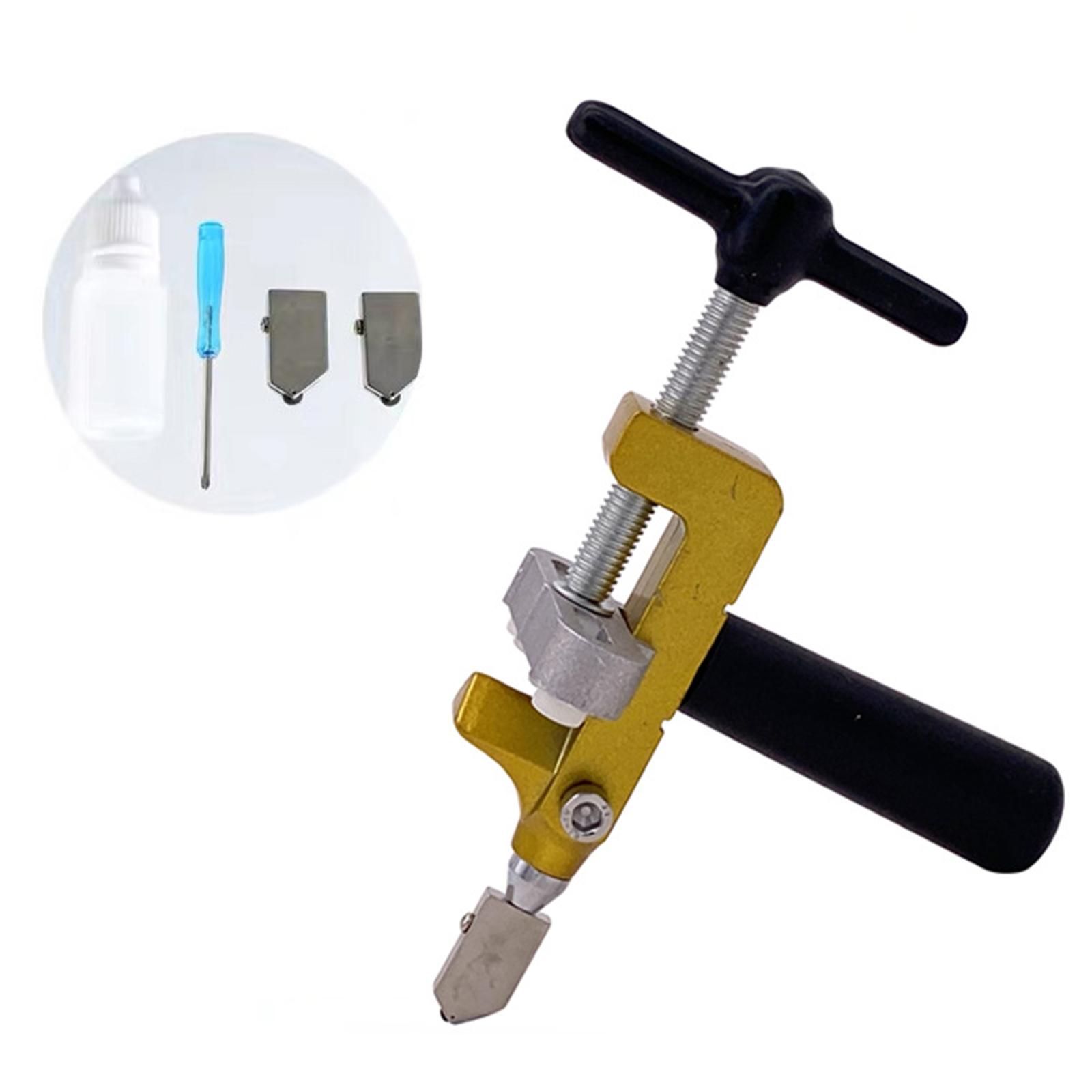 Tile Cutter Scoring - เครื่องตัดกระเบื้องแก้วแบบ 2 in 1 คีมตัดแบบมืออาชีพ เครื่องมือตัดเซรามิกสำหรับงานฝีมือและใช้ในบ้าน