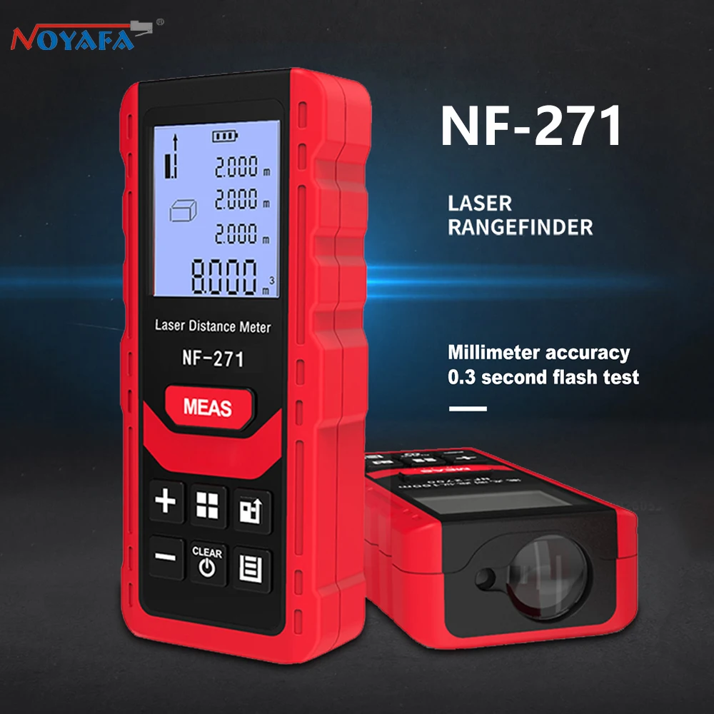 Home Improvement Services - Noyafa เครื่องวัดเมตรเลเซอร์ NF-271 40ม. 80ม. เครื่องมือวัดระยะแบบเทปไม้บรรทัดดิจิตอลเครื่องมือทดสอบ