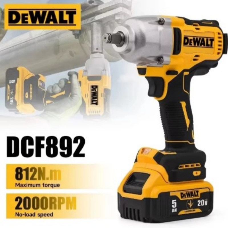 Home Improvement Services - DEWALT DCF892 ประแจกระแทกไร้สายแรงบิดสูง 20V เครื่องมือไฟฟ้าไร้สายสำหรับการปรับปรุงบ้าน