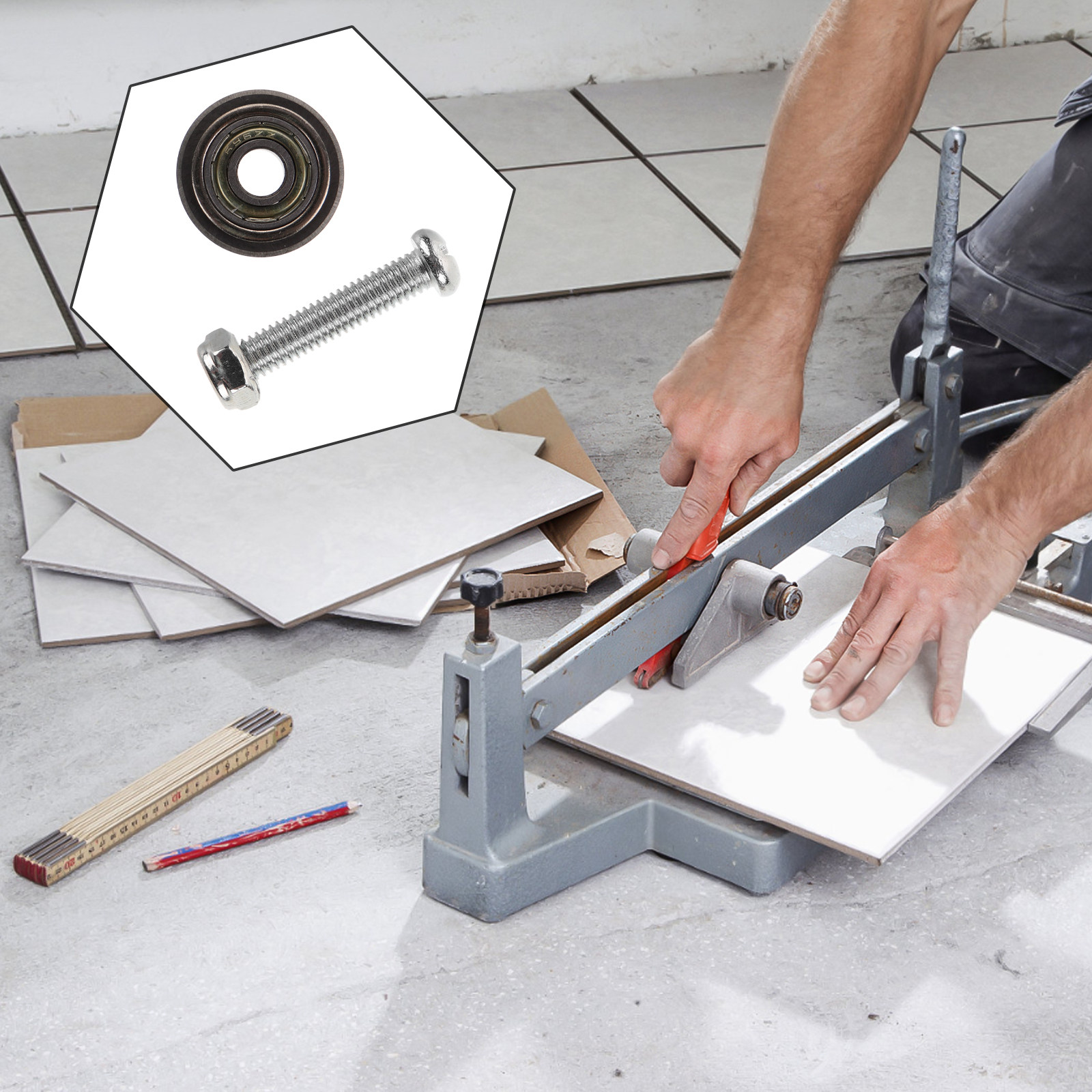 ชุดเครื่องตัดกระเบื้องแบบมือหม - Tile Cutter Scoring บทวิจารณ์และราคา