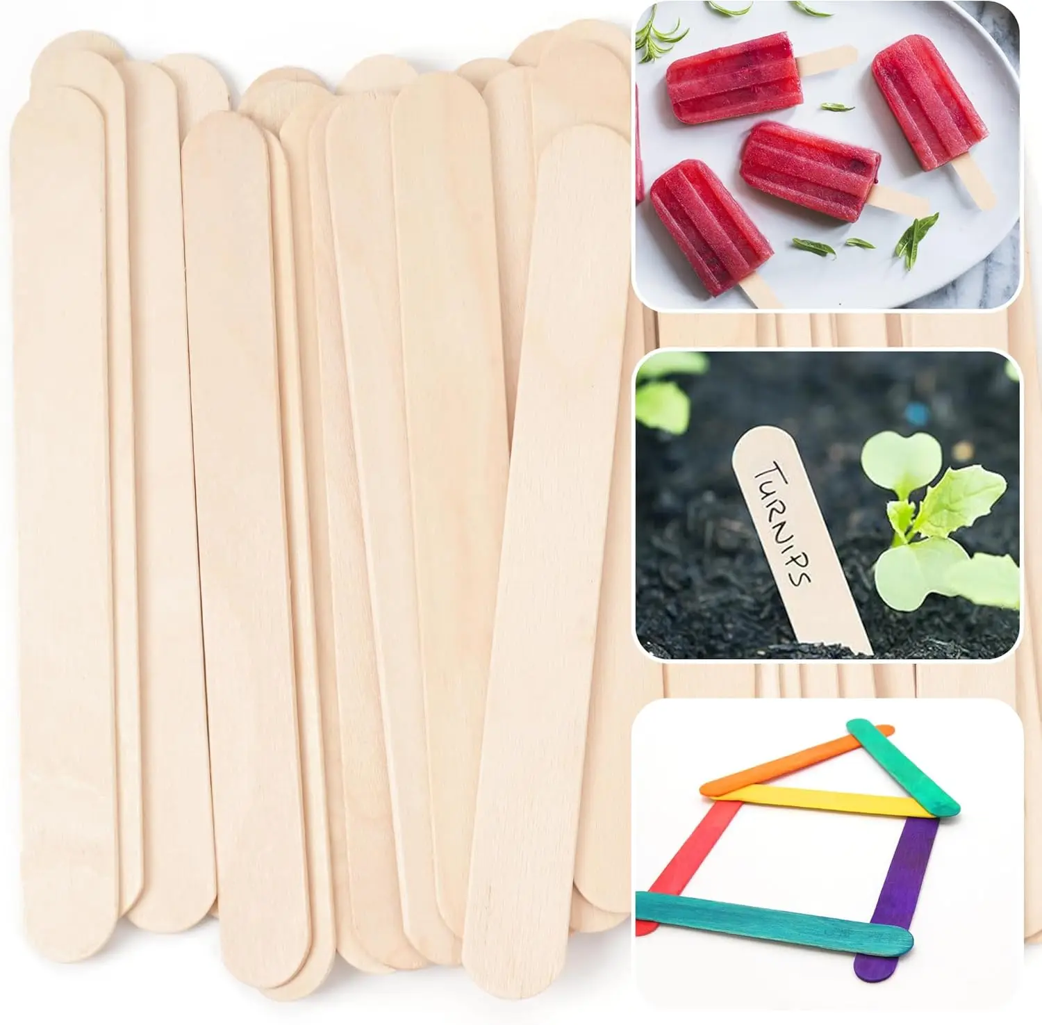 200/100/50/5 ชิ้น ไม้กดลิ้นแบบ - Wood Filler Stick บทวิจารณ์และราคา