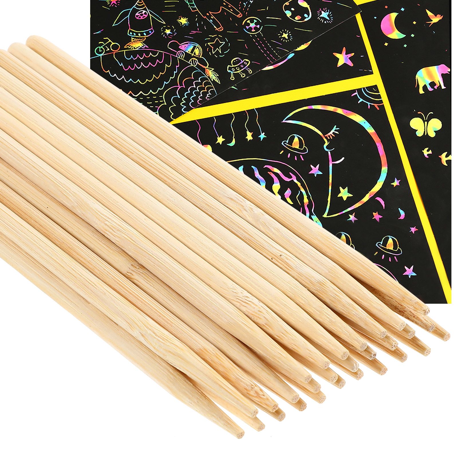 30 ชิ้นไม้ภาพวาดไม้ไผ่ปากกา Wa - Wood Filler Stick บทวิจารณ์และราคา