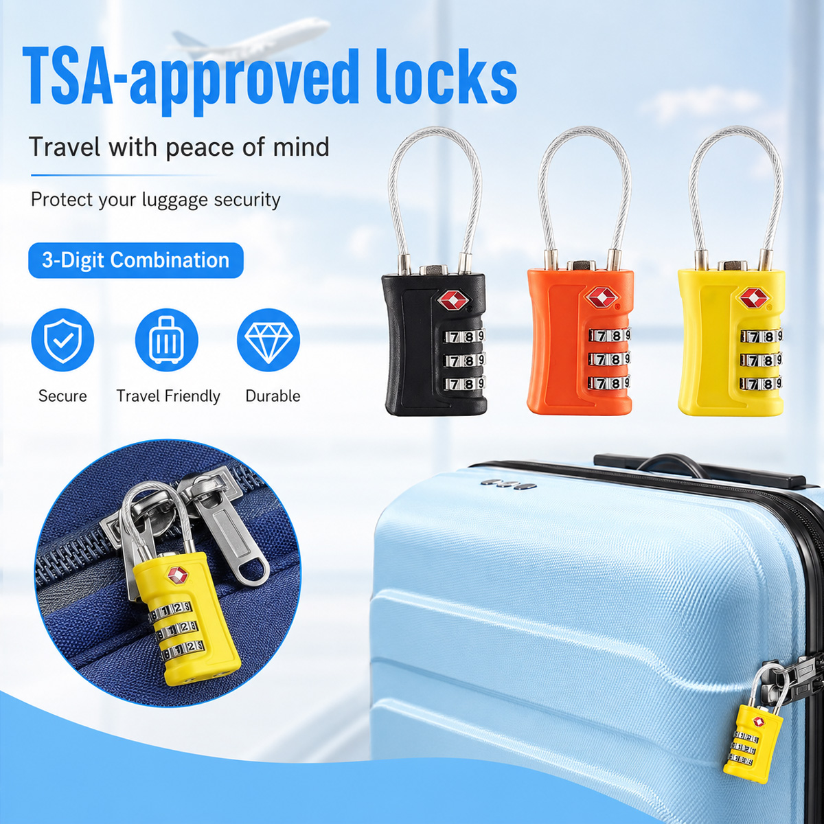 TSA ได้รับการอนุมัติสำหรับล็อค - Home Improvement And Hardware บทวิจารณ์และราคา