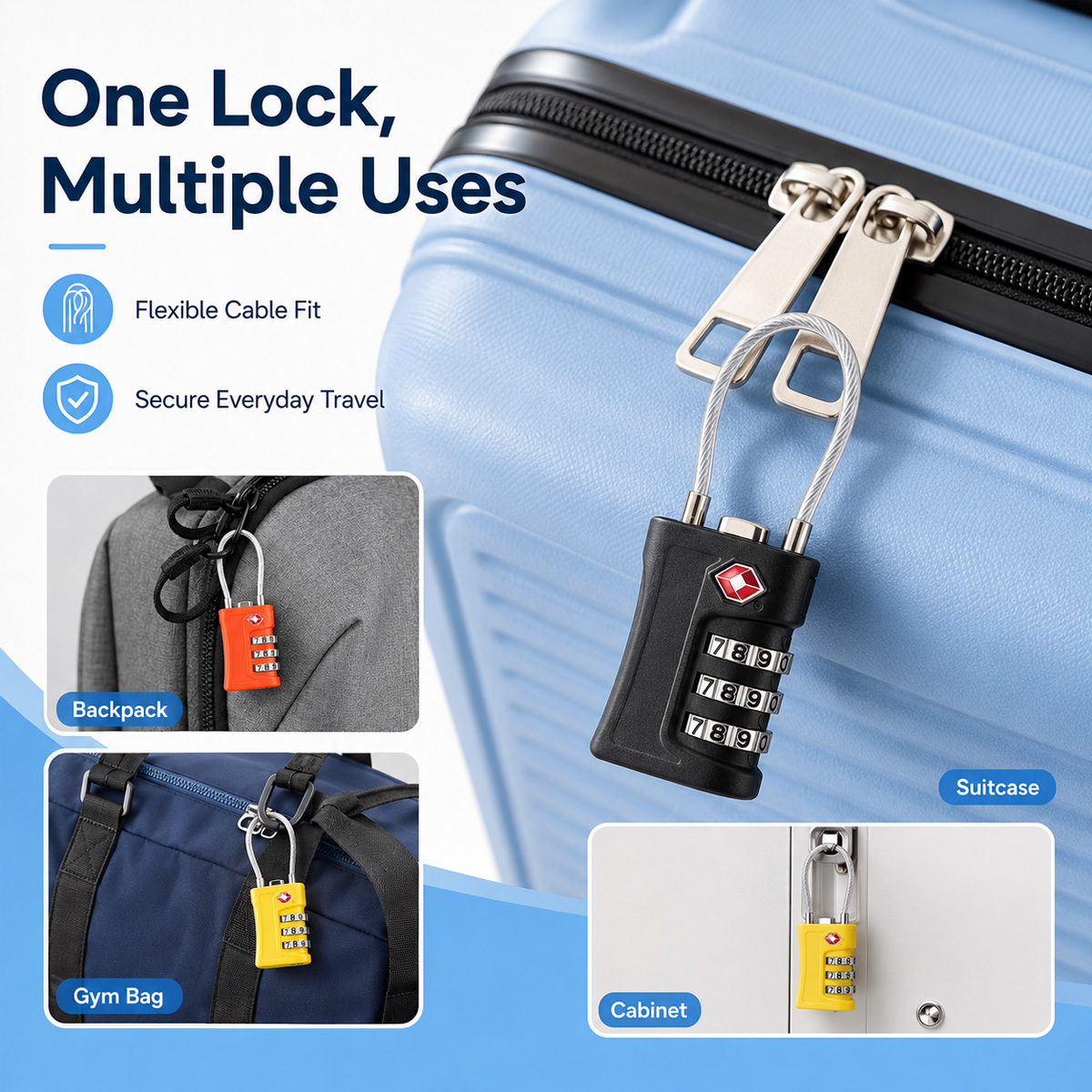 TSA ได้รับการอนุมัติสำหรับล็อค - Home Improvement And Hardware บทวิจารณ์และราคา