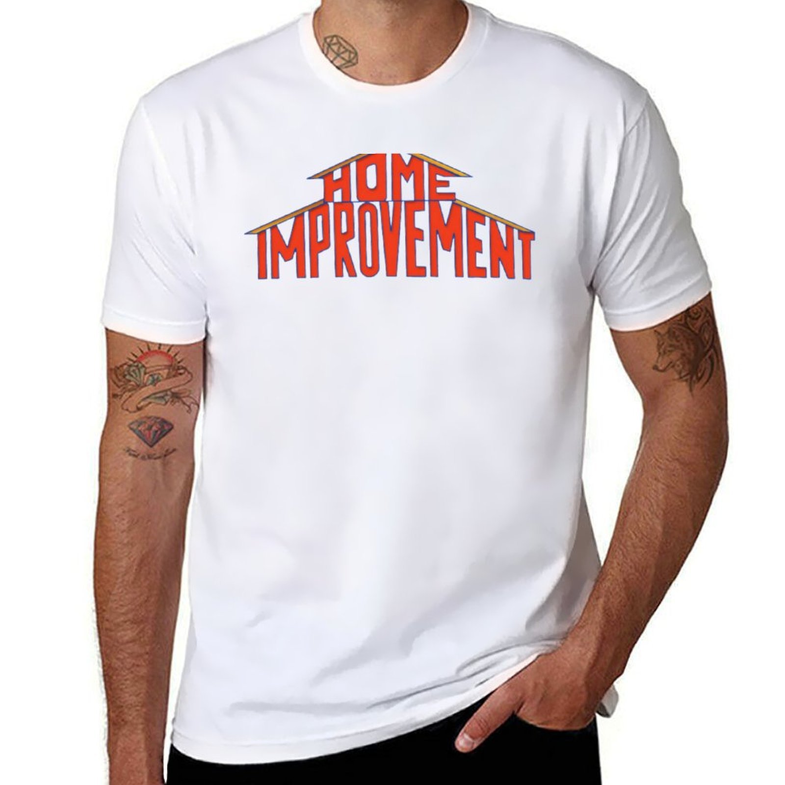 เสื้อยืดโลโก้การปรับปรุงบ้านยุ - Home Improvement Logo บทวิจารณ์และราคา